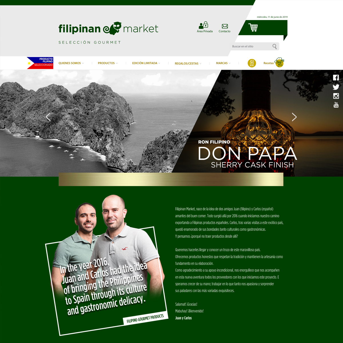 Desarrollo e-commerce Filipinan