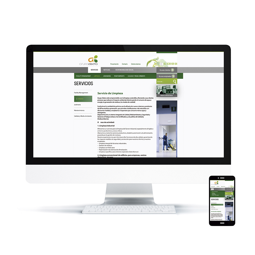 Desarrollo en HTML de Web Corporativa